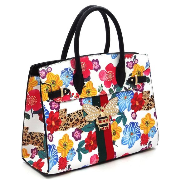 Leather Bee Handbag & Wallet Set - Etsy Bee-utiful Bee Handbag and Wallet
